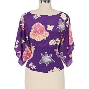 Anna Sui for Anthropologie Silk Blouse